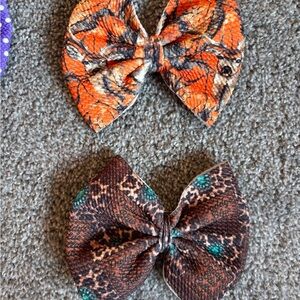 Colorful Patterned Hair Bows for Kids hair clips